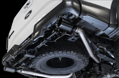 AWE Tuning 2017+ Ford Raptor Tailpipe Conversion Kit w/ Diamond Black Tips 3020-33050 3020-33050 Photo - Mounted