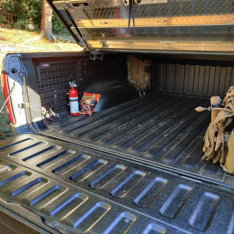 BuiltRight Industries 2019+ RAM 1500 5ft7in Bed Bedside Rack System - Passenger Front Panel 102507 102507 Photo - lifestyle view