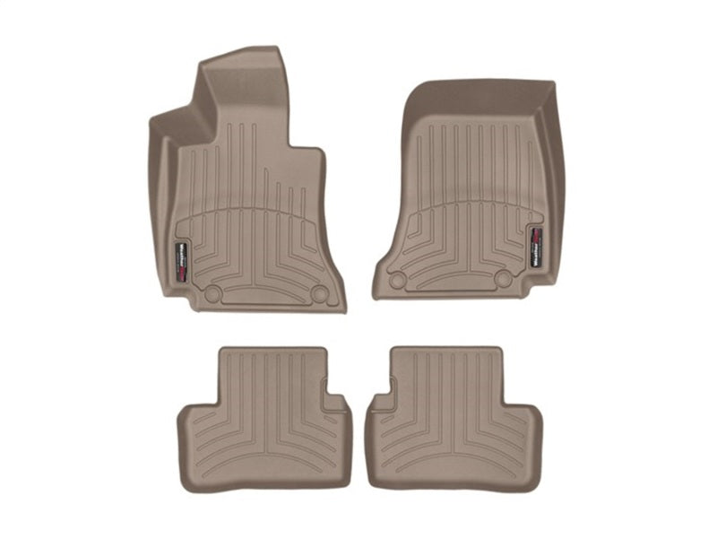 WeatherTech WT FloorLiner - Front - Tan Floor Mats Floor Mats - Rubber main image