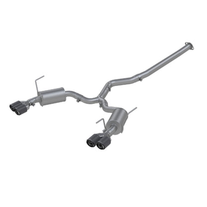 MBRP 15-19 Subaru WRX 2.0L/STI 2.5L 3in Dual Split Rear Exit w/ 3.5in CF Tips - T304 Street Version S48003CF S48003CF Photo - Primary