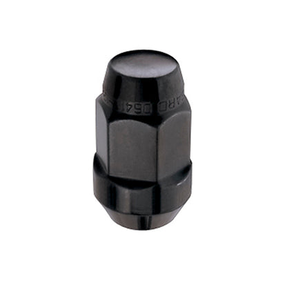McGard Hex Lug Nut (Cone Seat Bulge Style) M14X1.5 / 22mm Hex / 1.945in. Length (4-Pack) - Black 64034 64034 Photo - Primary