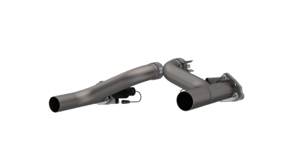 QTP 10-15 Chevrolet Camaro SS 6.2L 2.5in 304SS Aggressor Cutout Dual Mid Pipes 500110 500110 Photo - Primary
