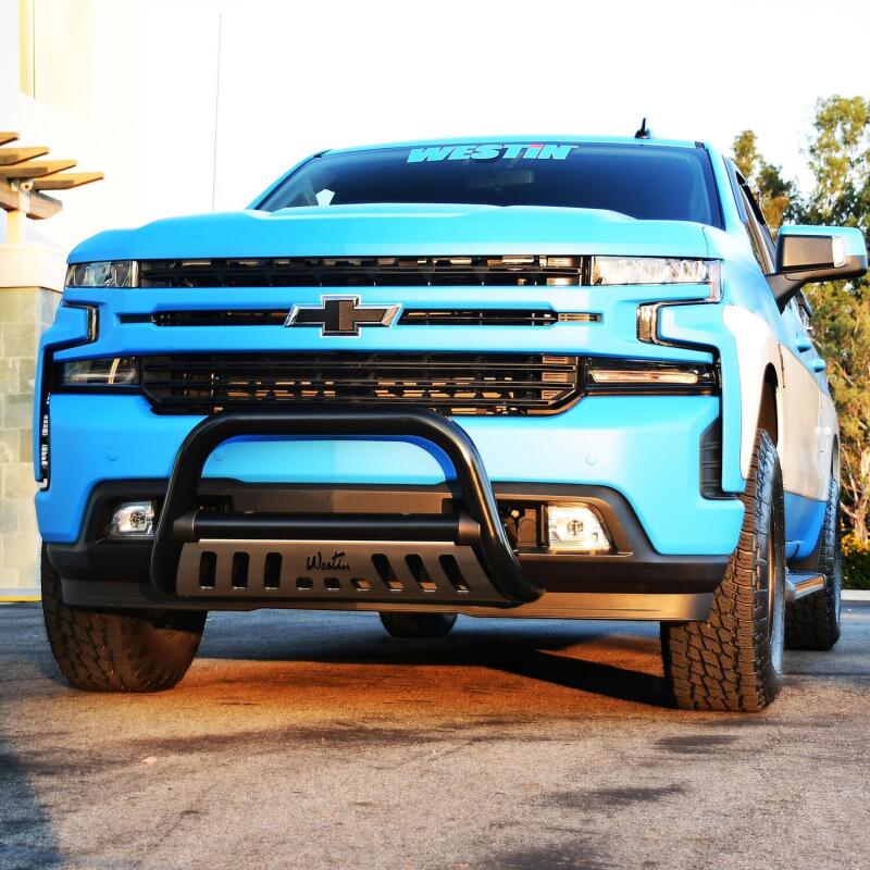 Westin 2019-2020 Chevrolet Silverado 1500  (Excl. 2019 Silverado LD) Ultimate Bull Bar - Black 32-3955 32-3955 Photo - Mounted