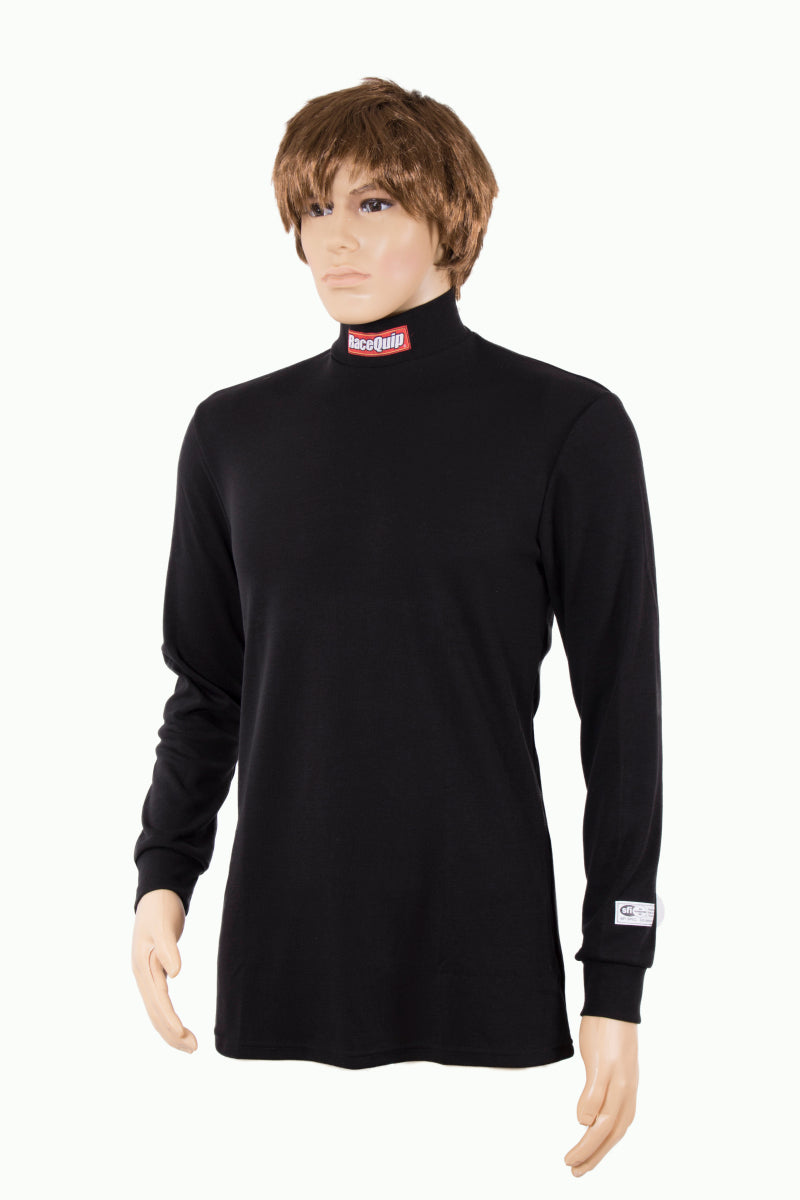 Racequip SFI 3.3 FR Underwear Top - Color: Black / Size: X-Small 421991 Photo - Primary