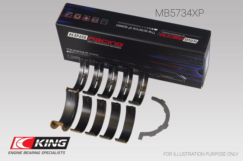 King Engine Bearings King Ford Mustang 302 Coyote (Size .25) Performance Main Bearing Set MB5734XP0.25 MB5734XP0.25 User 1
