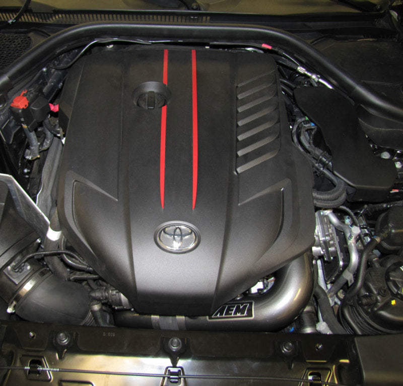 AEM Induction AEM 20-21 Toyota Supra L6-3.0L F/I Turbo Intercooler Charge Pipe Kit 26-3005C 26-3005C Photo - Mounted