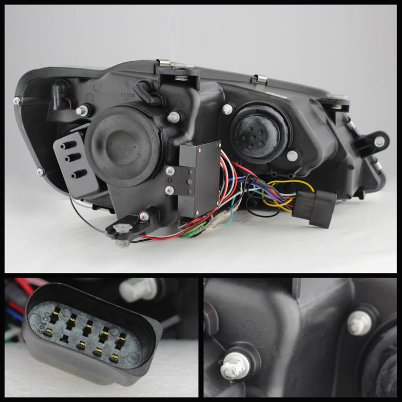 Spyder Volkswagen Jetta 11-14 Projector Headlights Halogen Light Tube DRL Smke PRO-YD-VJ11-LTDRL-SM 5073655 5073655 User 1