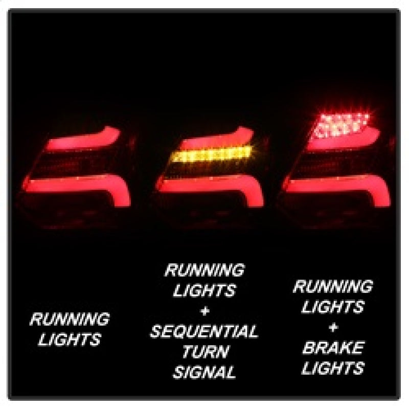 Spyder 12-14 Ford Focus 5DR LED Tail Lights - Red Clear (ALT-YD-FF12-LED-RC) 5085153 5085153 Photo - Unmounted