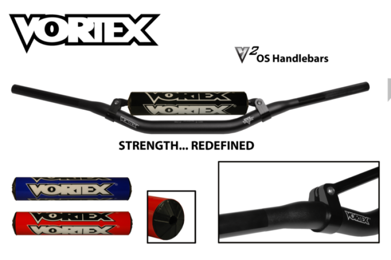 Vortex Racing V3 Handlebar Supercross OS 1-1/8in- Black HB983K HB983K Photo - Primary