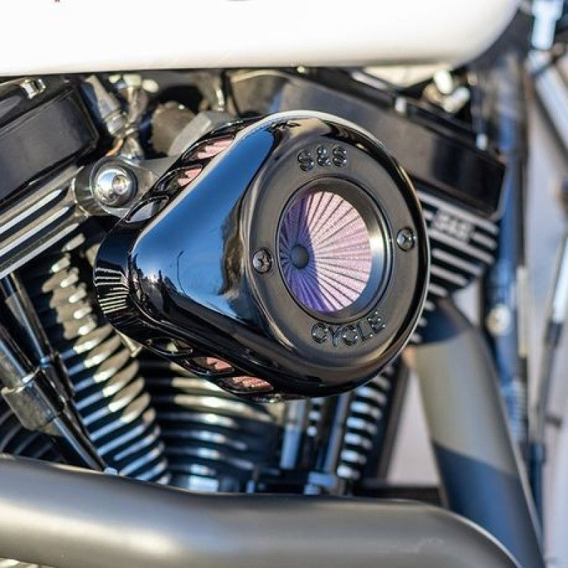 S&S Cycle 01-17 BT Stealth Air Stinger Kit w/ Gloss Black Teardrop 170-0722A 170-0722A Photo - Primary