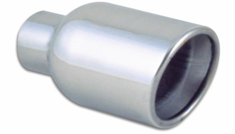 Vibrant 4" Round Stainless Steel Tip (Double Wall, Angle Cut) 0JW6T 1303 Photo - Primary