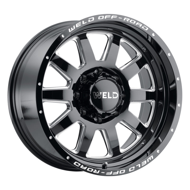 Weld Off-Road W102 20X9.0 Stealth 5X139.7 5X150 ET00 BS5.00 Gloss Black MIL 110.2 W10209070500 W10209070500 Photo - Primary
