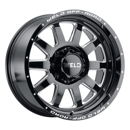 Weld Off-Road W102 20X9.0 Stealth 5X139.7 5X150 ET00 BS5.00 Gloss Black MIL 110.2 W10209070500 W10209070500 Photo - Primary