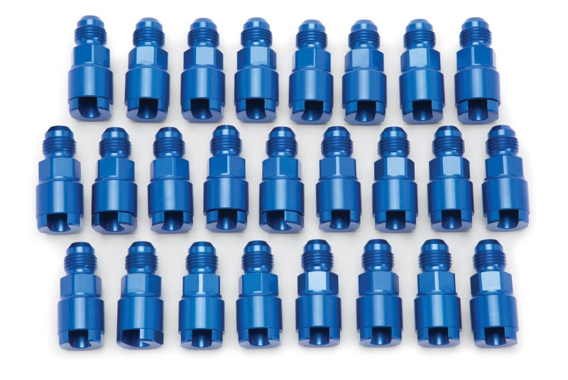 Russell Performance Adapter -6 AN Male to 5/16in Quick Disconnect Screw - Blue (Bulk Pkg 25) 644118 644118 Photo - Primary