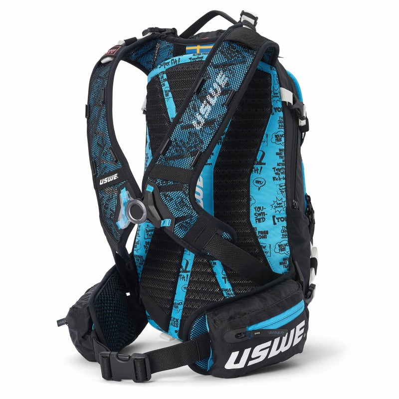USWE Flow MTB Protector Pack 25L - Black/Malmoe Blue 2252826 2252826 Photo - Primary
