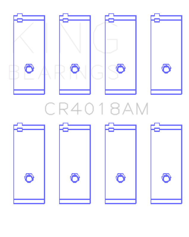 King Engine Bearings Toyota 1S/4S/2Selc/3Sfe/3Sgelc (Size +0.25mm) Connecting Rod Bearing Set CR4018AM0.25 CR4018AM0.25 Photo - Primary