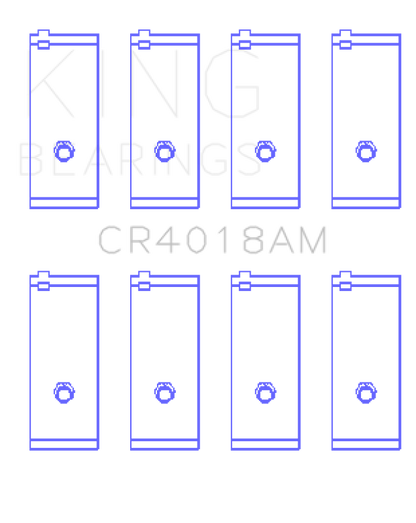 King Engine Bearings Toyota 1S/4S/2Selc/3Sfe/3Sgelc (Size +0.25mm) Connecting Rod Bearing Set CR4018AM0.25 CR4018AM0.25 Photo - Primary
