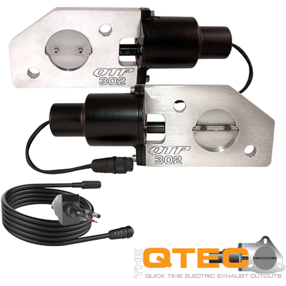QTP 12-13 Ford Mustang Boss 302 Bolt-On QTEC Electric Cutout Valve - Single QTEC302 QTEC302 Photo - Primary