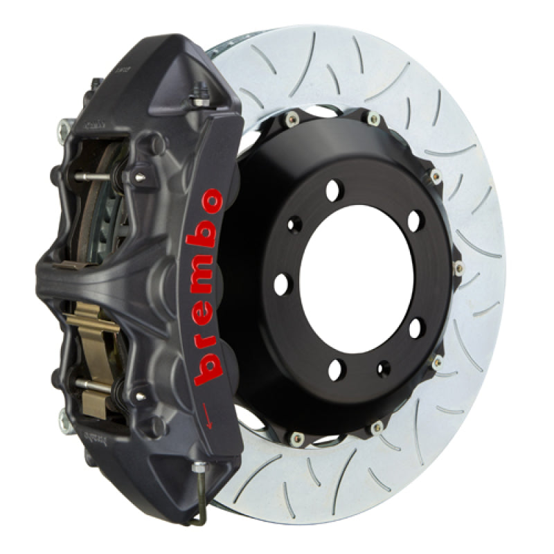 Brembo 80-89 930 Front GTS BBK 6 Piston Cast 355x32 2pc Rotor Slotted Type-3-Black HA 1M3.8071AS