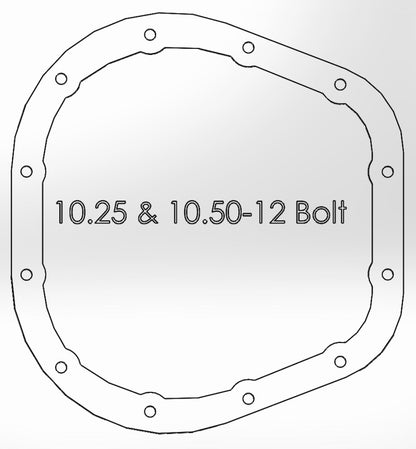 aFe Differential Cover Ford F Super Duty All 1993-1997 46-70022 Technical Drawing