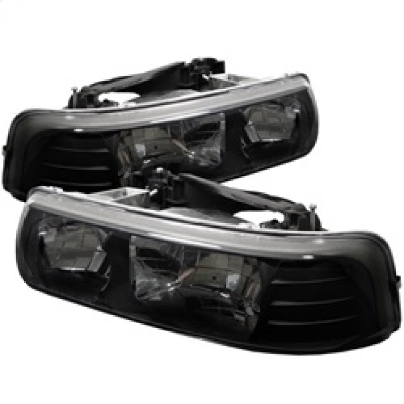Spyder Chevy Silverado 1500 99-02/Chevy Silverado 3500 01-02 Crystal Headlights Blk HD-YD-CSIL99-BK 5012470 5012470 Photo - Primary