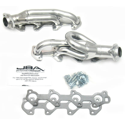 JBA 04-07 Doge Dakota 4.7L PowerTech 1-1/2in Primary Silver Ctd Cat4Ward Header 1949S-2JS 1949S-2JS Photo - Primary