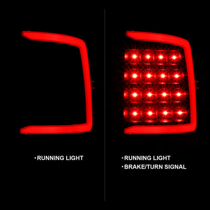 ANZO 2009-2018 Dodge Ram 1500 LED Taillight Plank Style Black w/Smoke Lens 311319 311319 Photo - Unmounted