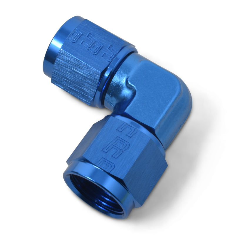 Russell 90° Female AN To Female AN Low Profile (Blue Finish) 614508 Photo - out of package