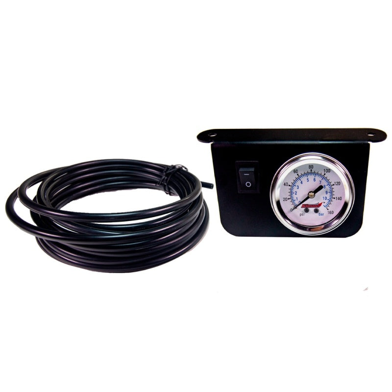 Kleinn Air Horns Kleinn Illuminated Single Needle 160 PSI Dash Panel Gauge w/ On/Off Switch 1301 1301 Photo - Primary
