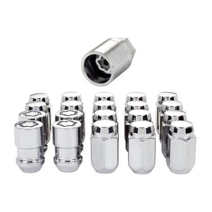 McGard 5 Lug Hex Install Kit (Clamshell) w/Locks (Cone Seat Nut) M12X1.5 / 13/16 Hex - Chrome 84557CN 84557CN Photo - out of package