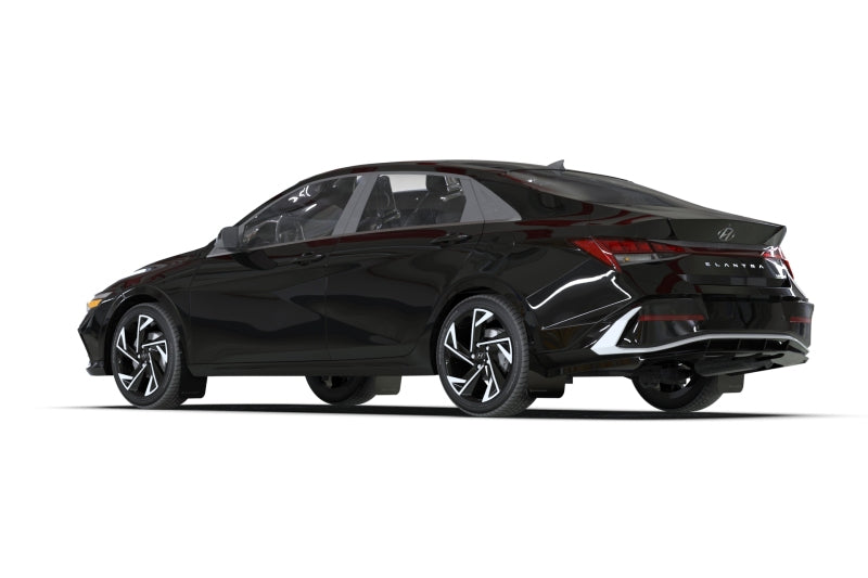 Rally Armor 2024 Hyundai Elantra Black Mud Flap White Logo MF119-UR-BLK-WH MF119-UR-BLK-WH User 1