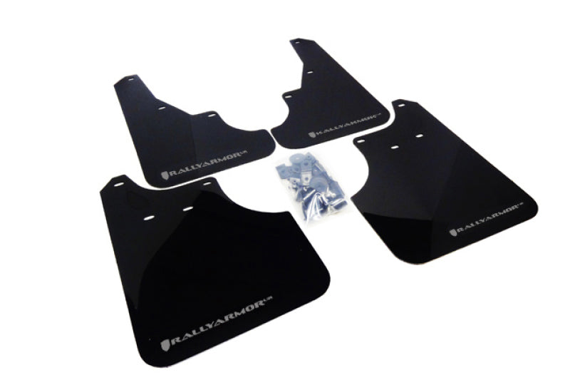 Rally Armor 09-13 Forester UR Mud Flap Silver Logo MF11-UR-BLK/SIL Photo - Primary