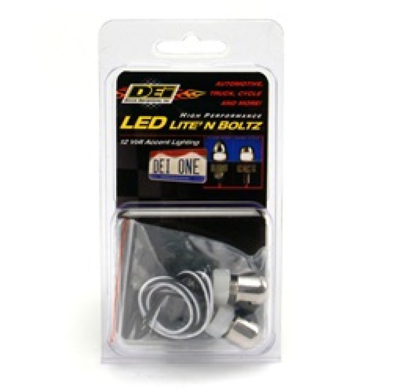 DEI LED LiteN Boltz LED LiteN Boltz License Plate Lighting - Dome Head - 2pc - Polished 30310 30310 Photo - in package