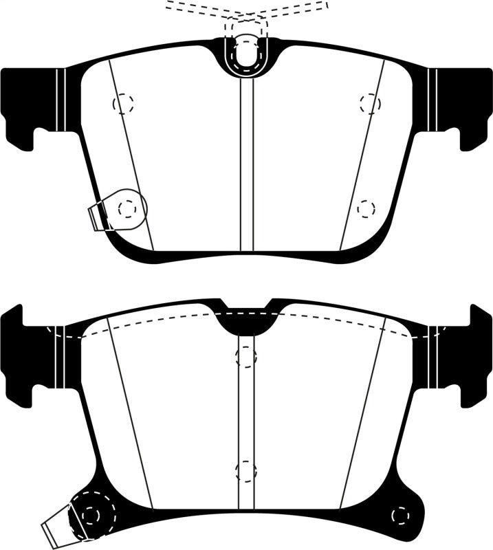 EBC 2016+ Chrysler Pacifica (RU) 3.6L Yellowstuff Rear Brake Pads DP43066R DP43066R Photo - Primary