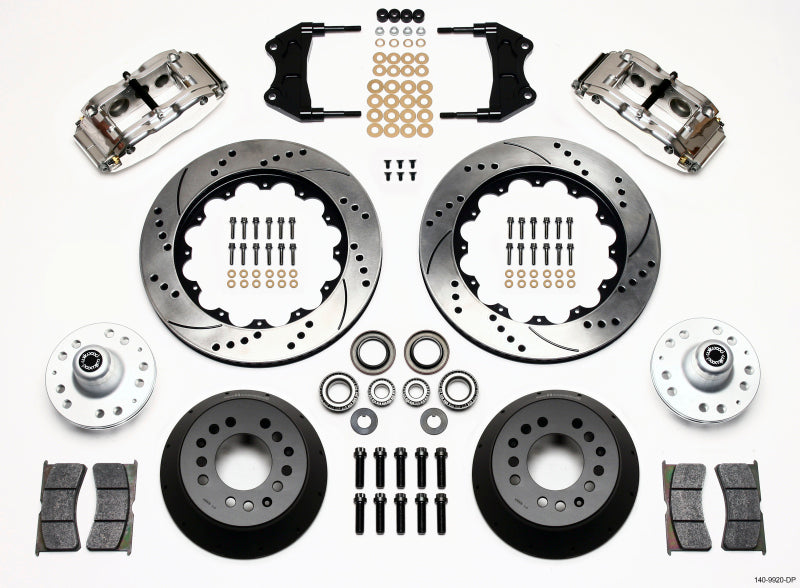 Wilwood Narrow Superlite 6R Front Hub Kit 14.00in Drill Pol WWE ProSpindle 140-9920-DP 140-9920-DP Photo - Primary