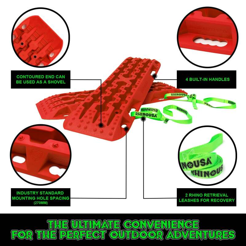 Rhino USA Recovery Traction Boards - Red (Pair) RG-TB42X13-RED RG-TB42X13-RED User 3