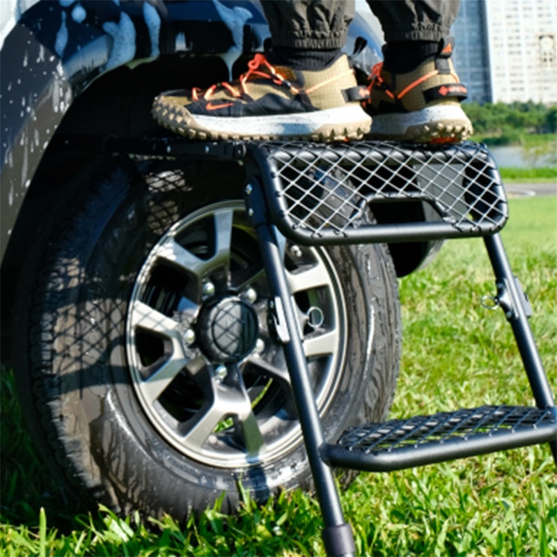 3D MAXpider 3D Modular Tire Step - Black (Fits up to 30in Tires) 6127A 6127A Photo - Mounted