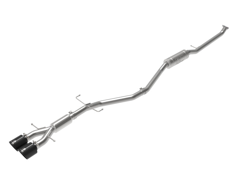 aFe Takeda 2.5in 304SS Cat-Back Exhaust System w/ Black Tips 17-20 Honda Civic Si Sedan I4 1.5L 49-36619-B 49-36619-B Photo - Primary