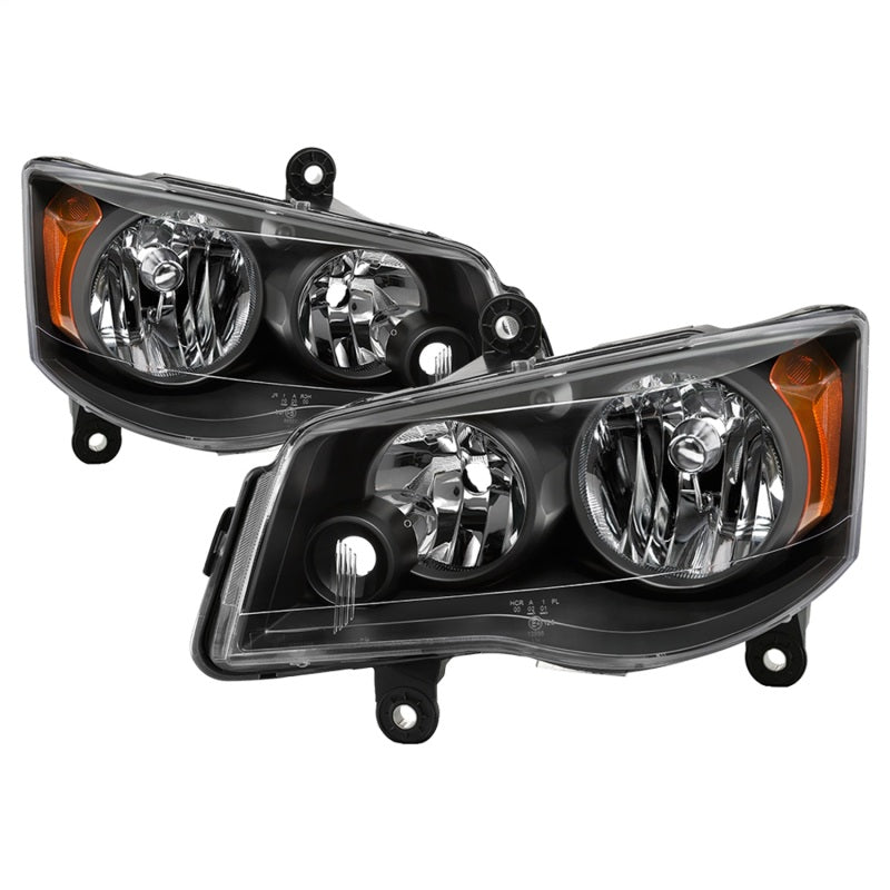 SPYDER xTune 11-17 Dodge Grand Caravan OEM Style Headlights - Black (HD-JH-CHRTC08-AM-BK) 9042492 9042492 Photo - Primary