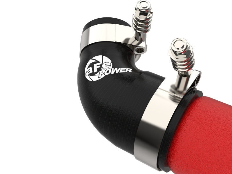 aFe 2018-2020 Kia Stinger 19-22 G70 BladeRunner 3in Aluminum Hot Charge Pipe Red 46-20508-R 46-20508-R Photo - Close Up