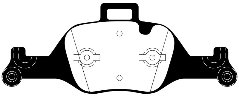 EBC 17+ BMW 530 2.0L Turbo (G30) Ultimax Front Brake Pads UD2060 UD2060 Photo - Primary