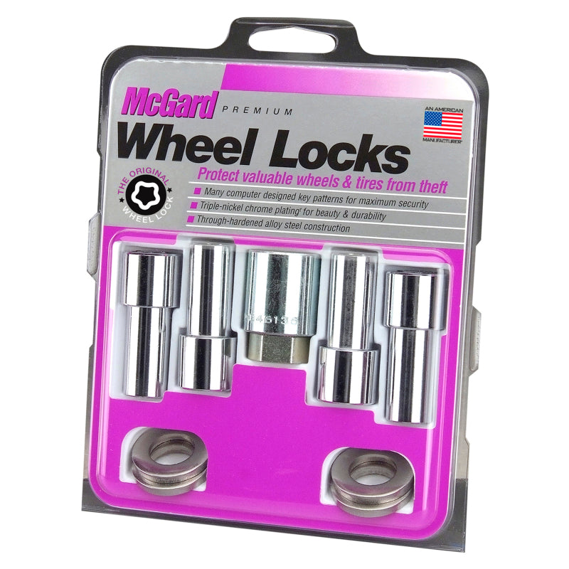 McGard Wheel Lock Nut Set - 4pk. (X-Long Shank) M12X1.5 / 13/16 Hex / 2.165in. Length - Chrome 23185 23185 Photo - Primary