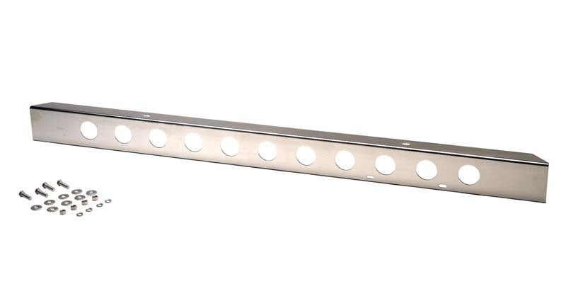 Kentrol 45-86 Jeep CJ 54 Inch Front Bumper with holes - Polished Silver 30429 30429 Photo - Primary