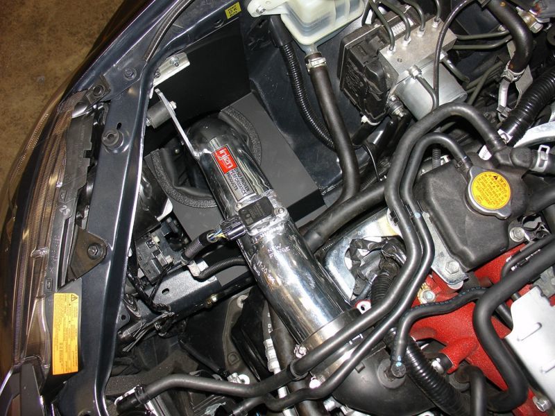 Injen 2014 Subaru Impreza WRX/STi 2.5L 4 Cyl.(Turbo) Wrinkle Red Cold Air Intake w/ Heat Shield SP1205WR SP1205WR Photo - Mounted