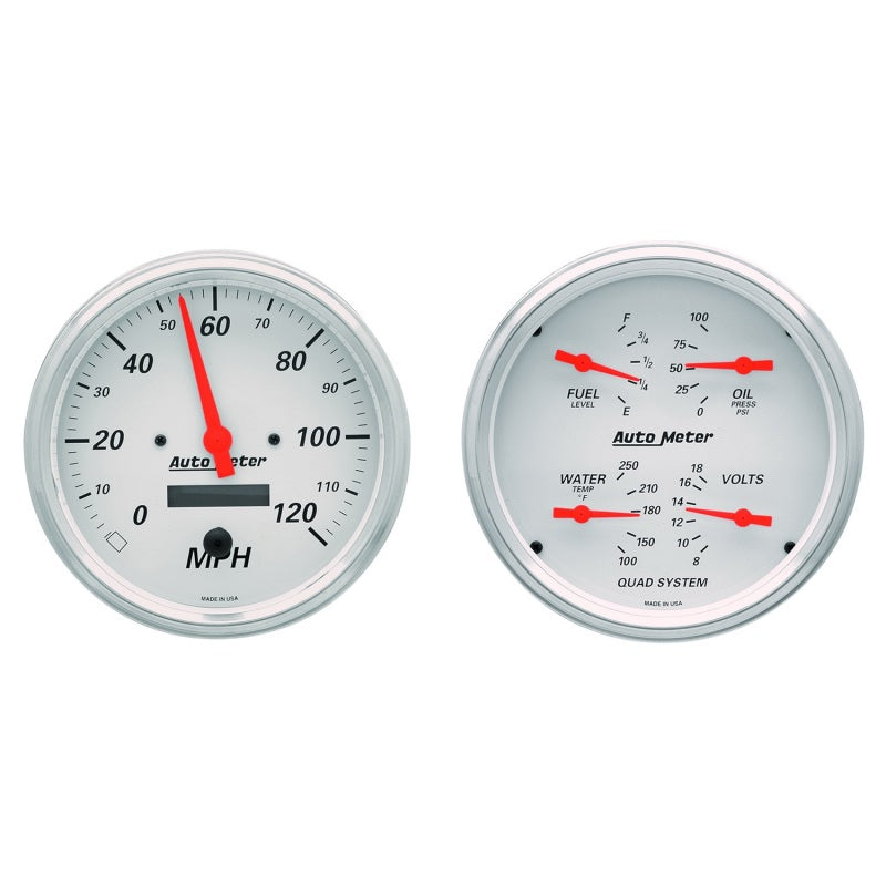 Autometer 5in A/W Quad Gauge Kit ATM1303 1303 Photo - Primary
