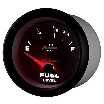 Autometer Phantom II 2-5/8in / 73 Ohms Empty - 10 Ohms Full Electrical Fuel Level Gauge 7815 7815 User 3