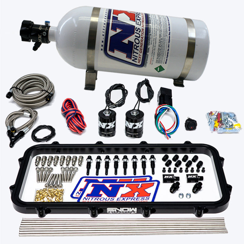 Nitrous Express Holley Hi-Ram Dry Direct Port Plate Nitrous System w/ 15lbs Bottle 20963-15 20963-15 User 1