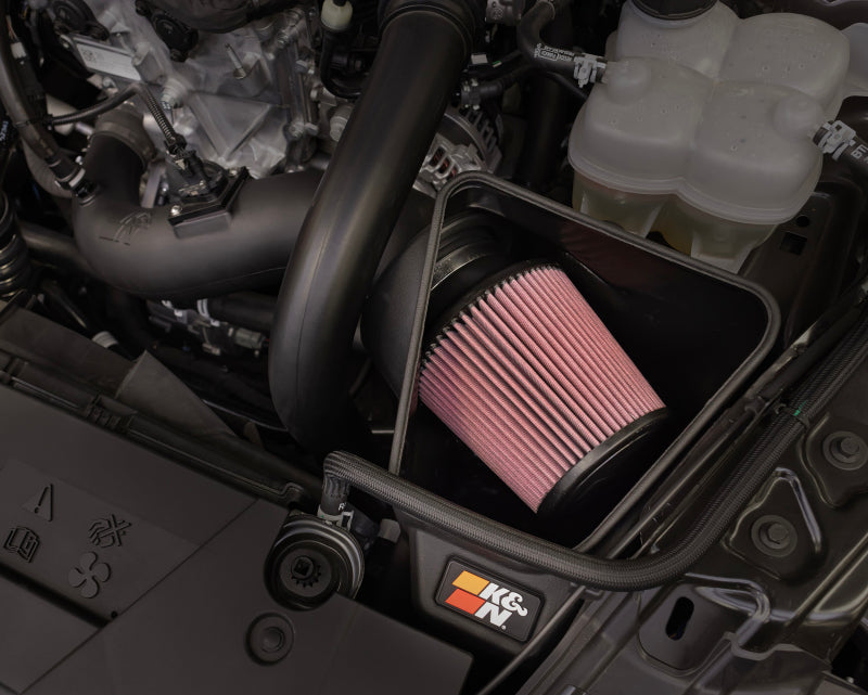 K&N Engineering K&N 2024 Ford Mustang Ecoboost L4-2.3L F/L Turbo Aircharger - Cold Air Intake System 63-2627 63-2627 Photo - Mounted