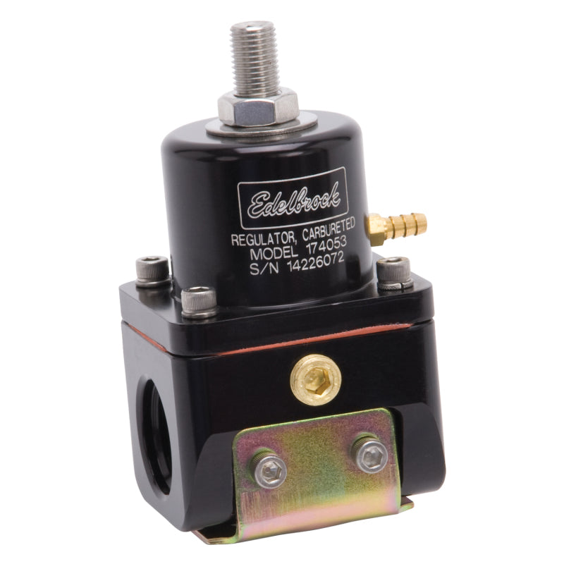 Edelbrock Fuel Pressure Regulator, Carbureted, 180 Gph, 5-10 Psi, -10 In/out 174053 Photo - out of package