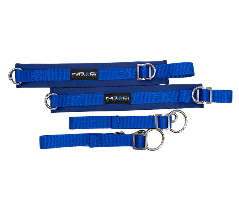 NRG SFI 3.3 Arm Restraints One Pair - Blue SBH-AR01BL SBH-AR01BL Photo - Primary
